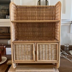 Wicker cupboard